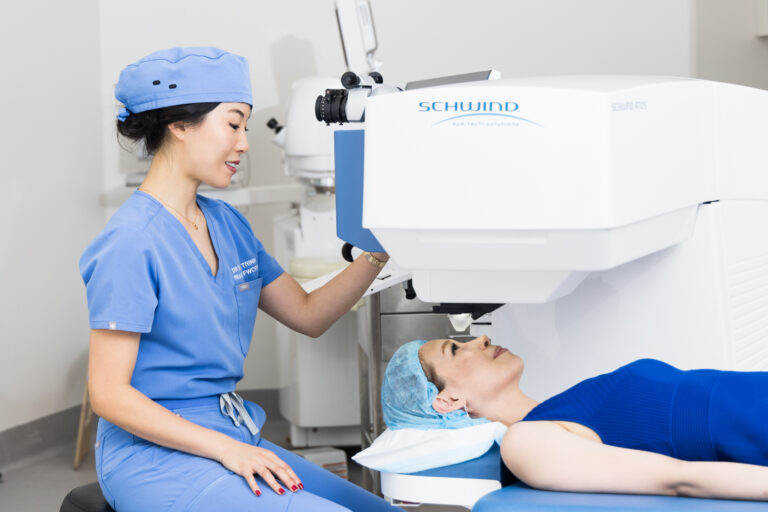 Dr Tanya Trinh during procedure